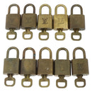 LOUIS VUITTON Padlock 10 Set Padlock metal Gold LV Auth 167228-2