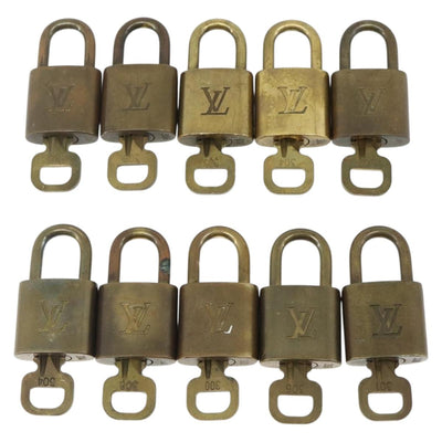 LOUIS VUITTON Padlock 10 Set Padlock metal Gold LV Auth 167228 - 0