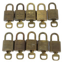 LOUIS VUITTON Padlock 10 Set Padlock metal Gold LV Auth 167228-3