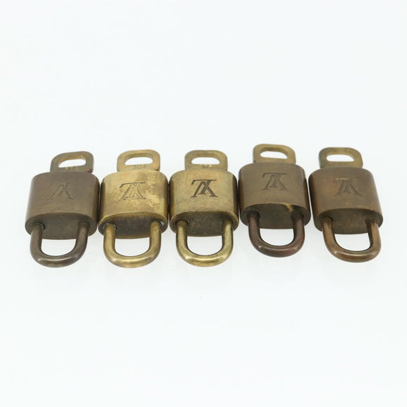LOUIS VUITTON Padlock 10 Set Padlock metal Gold LV Auth 167228