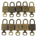 LOUIS VUITTON Padlock 10 Set Padlock metal Gold LV Auth 167229-2