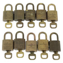 LOUIS VUITTON Padlock 10 Set Padlock metal Gold LV Auth 167229-3