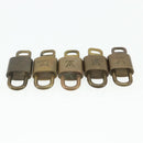 LOUIS VUITTON Padlock 10 Set Padlock metal Gold LV Auth 167229-7