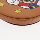 LOEWE × Super Mario Super Mario Heel Pouch Mario Bag Leather Brown Auth 167232SM-8