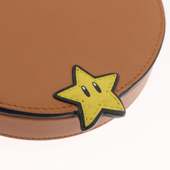 LOEWE × Super Mario Super Mario Heel Pouch Mario Bag Leather Brown Auth 167232SM