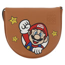 LOEWE × Super Mario Super Mario Heel Pouch Mario Bag Leather Brown Auth 167232SM-13