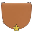 LOEWE × Super Mario Super Mario Heel Pouch Mario Bag Leather Brown Auth 167232SM-2