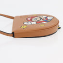 LOEWE × Super Mario Super Mario Heel Pouch Mario Bag Leather Brown Auth 167232SM-4