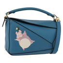 LOEWE × Ghibli Spirited Away Flybird & Boh Mouse Puzzle Small Blue Auth 167233SM-1