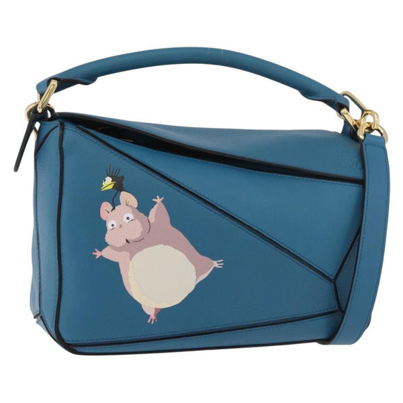 LOEWE × Ghibli Spirited Away Flybird & Boh Mouse Puzzle Small Blue Auth 167233SM