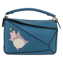 LOEWE × Ghibli Spirited Away Flybird & Boh Mouse Puzzle Small Blue Auth 167233SM-13