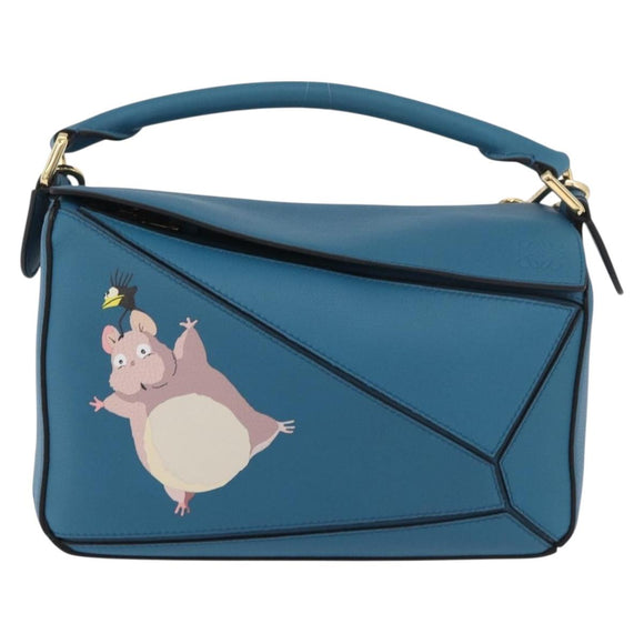 LOEWE × Ghibli Spirited Away Flybird & Boh Mouse Puzzle Small Blue Auth 167233SM