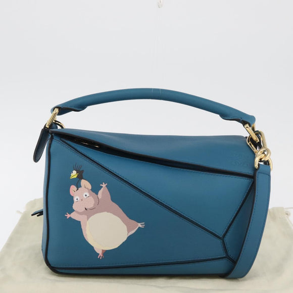 LOEWE × Ghibli Spirited Away Flybird & Boh Mouse Puzzle Small Blue Auth 167233SM