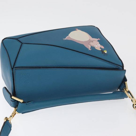 LOEWE × Ghibli Spirited Away Flybird & Boh Mouse Puzzle Small Blue Auth 167233SM