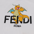 FENDI x FRGMT x POKÉMON Dragonite T Shirt Cotton XXS White Auth 167234SM-10
