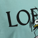 LOEWE × Ghibli Baby Mouse & Flybird T Shirt Cotton L Light Blue Auth 167238M-5