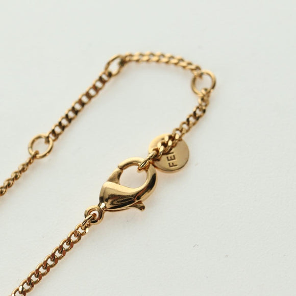 FENDI Monster Ball Necklace metal Gold Tone Auth 167240SM
