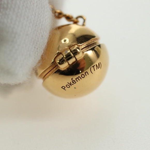 FENDI Monster Ball Necklace metal Gold Tone Auth 167240SM