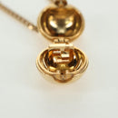 FENDI Monster Ball Necklace metal Gold Tone Auth 167240SM-17