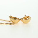 FENDI Monster Ball Necklace metal Gold Tone Auth 167240SM-18