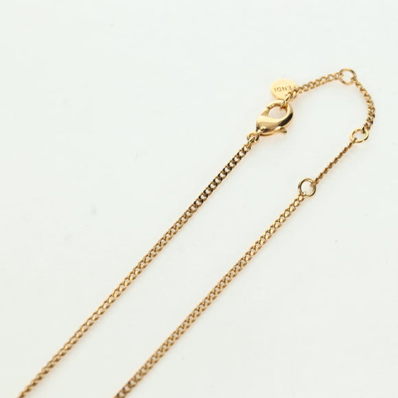 FENDI Monster Ball Necklace metal Gold Tone Auth 167240SM