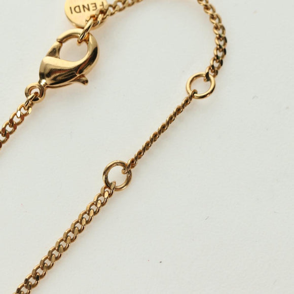 FENDI Monster Ball Necklace metal Gold Tone Auth 167240SM