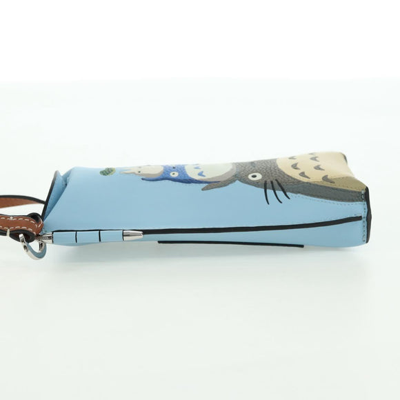 LOEWE × Ghibli My Neighbor Totoro Gate Pocket Leather Light Blue Auth 167242SM