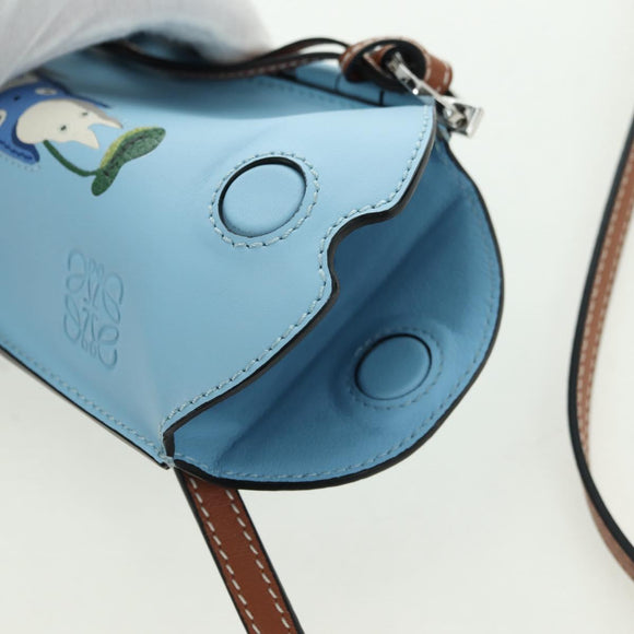 LOEWE × Ghibli My Neighbor Totoro Gate Pocket Leather Light Blue Auth 167243SM