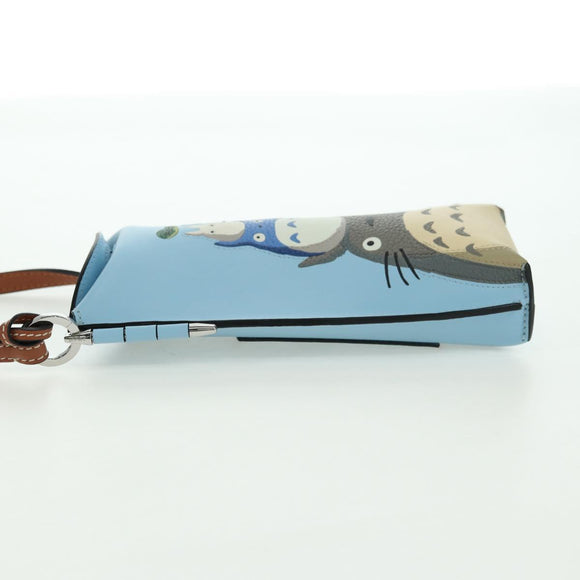 LOEWE × Ghibli My Neighbor Totoro Gate Pocket Leather Light Blue Auth 167243SM