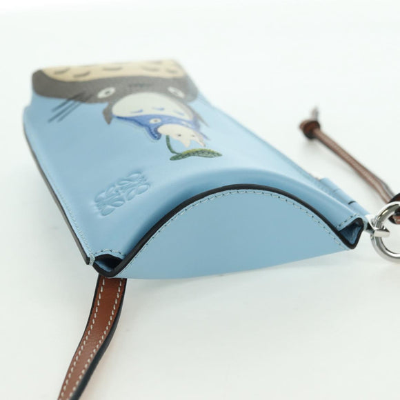 LOEWE × Ghibli My Neighbor Totoro Gate Pocket Leather Light Blue Auth 167243SM