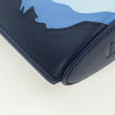 LOEWE × Ghibli Howl's Pebble Dice Pocket Calcifer Bag Leather Navy Auth 167246SM-8