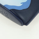 LOEWE × Ghibli Howl's Pebble Dice Pocket Calcifer Bag Leather Navy Auth 167246SM-15