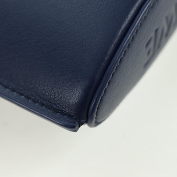 LOEWE × Ghibli Howl's Pebble Dice Pocket Calcifer Bag Leather Navy Auth 167246SM