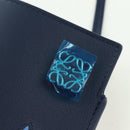 LOEWE × Ghibli Howl's Pebble Dice Pocket Calcifer Bag Leather Navy Auth 167246SM-18