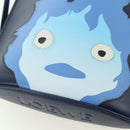 LOEWE × Ghibli Howl's Pebble Dice Pocket Calcifer Bag Leather Navy Auth 167246SM-20
