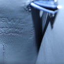 LOEWE × Ghibli Howl's Pebble Dice Pocket Calcifer Bag Leather Navy Auth 167246SM-10