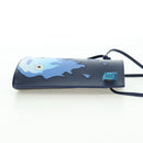 LOEWE × Ghibli Howl's Pebble Dice Pocket Calcifer Bag Leather Navy Auth 167246SM-4