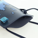 LOEWE × Ghibli Howl's Pebble Dice Pocket Calcifer Bag Leather Navy Auth 167246SM-6