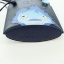 LOEWE × Ghibli Howl's Pebble Dice Pocket Calcifer Bag Leather Navy Auth 167246SM-5