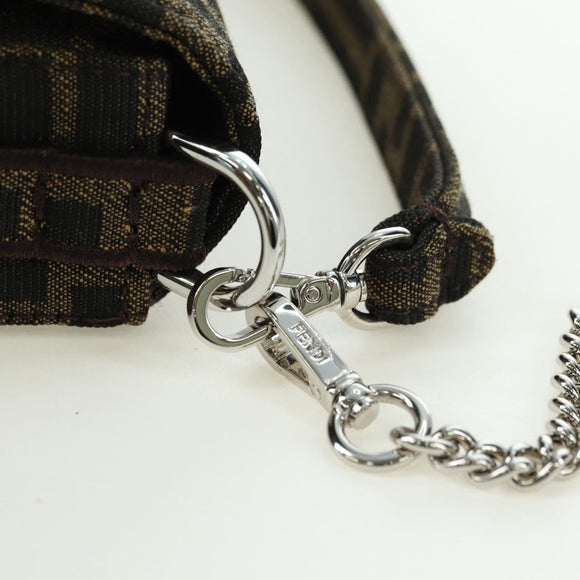 FENDI Zucca Canvas Miniryu FRGMT x POKÉMON Mamma Baguette Black Auth 167247SM