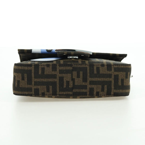 FENDI Zucca Canvas Miniryu FRGMT x POKÉMON Mamma Baguette Black Auth 167247SM