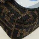 FENDI Zucca Canvas Miniryu FRGMT x POKÉMON Mamma Baguette Black Auth 167247SM-13