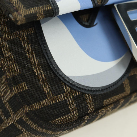 FENDI Zucca Canvas Miniryu FRGMT x POKÉMON Mamma Baguette Black Auth 167247SM