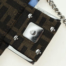 FENDI Zucca Canvas Miniryu FRGMT x POKÉMON Mamma Baguette Black Auth 167247SM-25