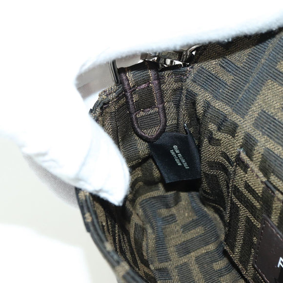 FENDI Zucca Canvas Miniryu FRGMT x POKÉMON Mamma Baguette Black Auth 167247SM