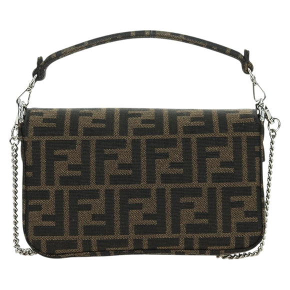 FENDI Zucca Canvas Miniryu FRGMT x POKÉMON Mamma Baguette Black Auth 167247SM