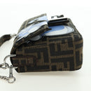 FENDI Zucca Canvas Miniryu FRGMT x POKÉMON Mamma Baguette Black Auth 167247SM-3