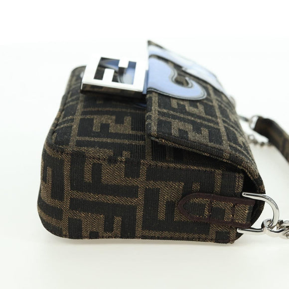 FENDI Zucca Canvas Miniryu FRGMT x POKÉMON Mamma Baguette Black Auth 167247SM