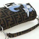 FENDI Zucca Canvas Miniryu FRGMT x POKÉMON Mamma Baguette Black Auth 167247SM-6