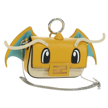 FENDI FRGMT x POKÉMON Mini Mamma Baguette Dragonite Bag Leather Auth 167248SM